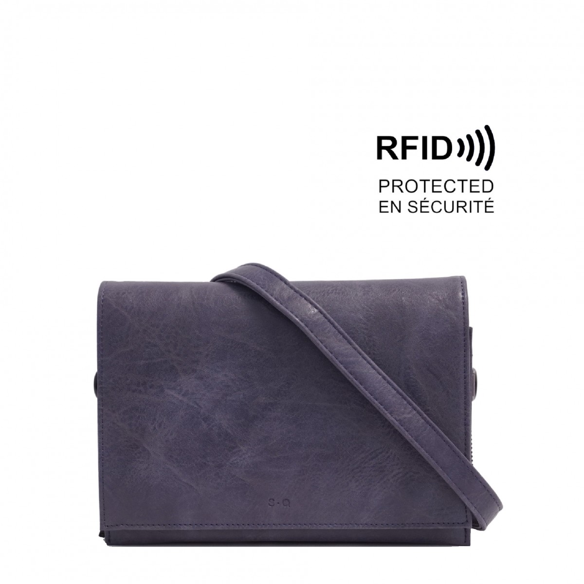 Nita Crossbody Wallet - Deep Purple